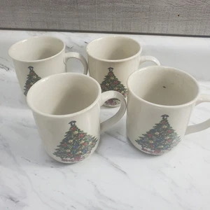 4 Mount Clemen's Keramik Weihnachtsbaum Urlaub Kaffeetassen - Bild 1 von 12