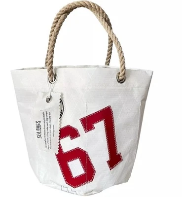 6b Polo Ralph Lauren Sea Bags 67 Recycled Sails Tote Wharf Bag Rope Handles NWT - Image 1 of 4