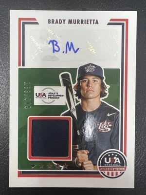 Brady Murrietta 2022 Panini Stars & Stripes USA Signatures /349 Auto Rookie - Image 1 of 2