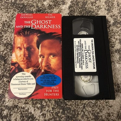 RARE SCREENER The Ghost and the Darkness VHS 1997 Michael Douglas, Val Kilmer - Image 1 of 3
