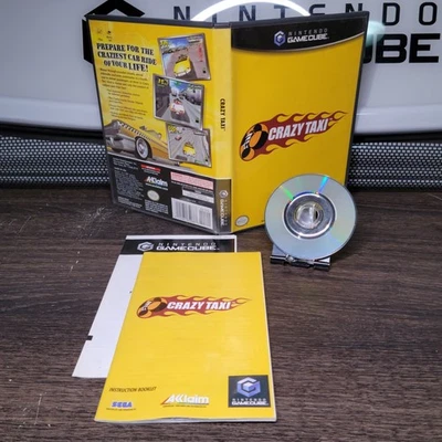 Crazy Taxi Nintendo GameCube Complete Black Label Game Clean Disc CIB w/ Manual - Image 1 of 4