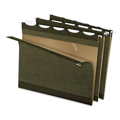 Ready-Tab Reinforced Hanging File Folders, Letter Size, Standard Green, 5 Tab... - Image 1 of 4