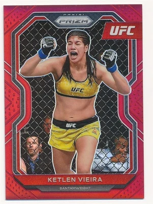 KETLEN VIEIRA 2021 PANINI PRIZM RED UFC #85 SP #124/275 MINT - Image 1 of 2
