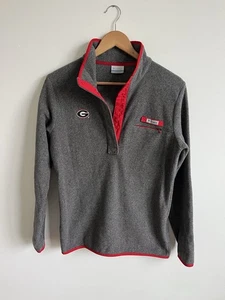 Maglione Columbia PFG Georgia Bulldogs 1/4 Snap Pullover Pile Donna Piccolo Grigio - Foto 1 di 4