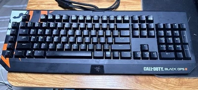 Razer Call of Duty Black Ops III Blackwindow Chroma Gaming Keyboard Rare Tested - Image 1 of 4