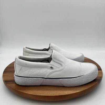 Zapatos deportivos sin cordones talla 7,5 British Knights para hombre Condor blancos/azul marino BMCONDC140 Foto 1 de 4