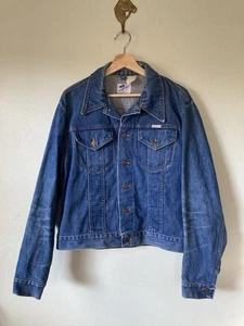 Vintage Wrangler No-Fault Denim Jacket S/M USA Made Sanfor-Set - Picture 1 of 14