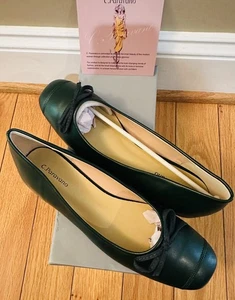 NEU C Paravano Damen Ballerinas Größe 39 EU 8 US Forest Green Lamb - Bild 1 von 10