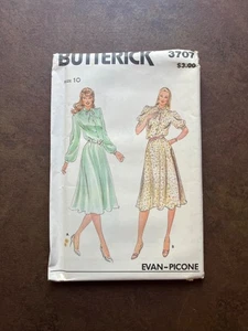 Vintage Butterick Schnittmuster 3707 Misses Kleid Gr. 10 *ungeschnitten* - Bild 1 von 2