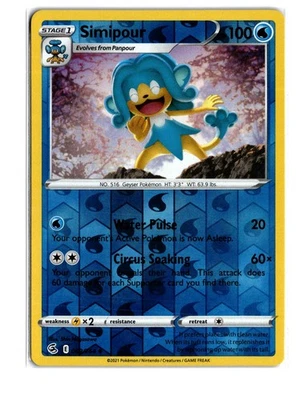 Simipour 069/264 Reverse Holo - SWSH08: Fusion Strike - NM - Image 1 of 2