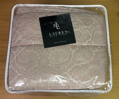 Edredón Lauren Ralph Lauren King Talla Estampado Paisley NUEVO Foto 1 de 4