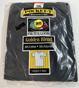 *BRAND NEW* Vintage 1998 Fruit of the Loom Pocket-T Shirt Size Medium 50/50 - Picture 1 of 2