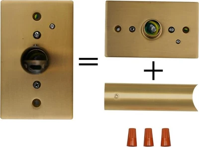 Kit de cables duros para calentadores de toallas eléctricos redondos dorados, pared de acero inoxidable 201 Foto 1 de 3