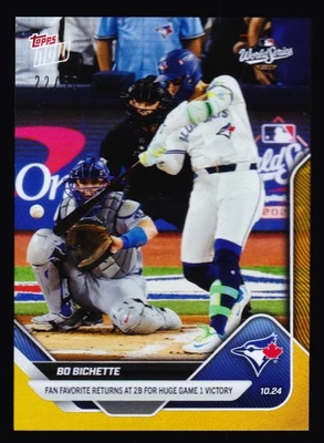 Bo Bichette Blue Jays Returns in Game 1 vs Dodgers 2025 Topps NOW #895 Gold /50 - Image 1 of 2
