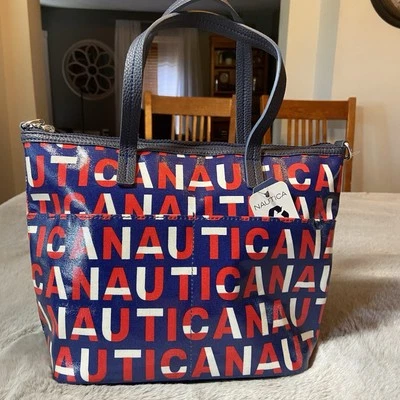 NAUTICA Kodi сумка индиго с покрытием холст новый с Ярлыками ремень через плечо, 13 x 9 Рекомендуемая розничная цена производителя $89,00 - Изображение 1 из 4