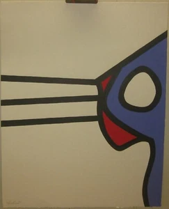 Rare Original 1968 MICHAEL KNIGIN "3 Fingered Jack' ABSTRACT Silkscreen - PRATT - Picture 1 of 9