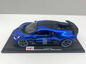Maisto Bugatti Divo Auto Sonderedition Druckguss verpackt 1:18 Maßstab blau NEU - Bild 1 von 10