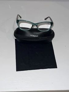 Vogue Eyeglasses Brown Full Rim Plastic 58mm Animal Print Frame With Case - Picture 1 of 4