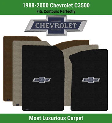 Alfombrillas delanteras Lloyd Luxe para Chevrolet C3500 88-00 con logotipo de pajarita Centennial Foto 1 de 4