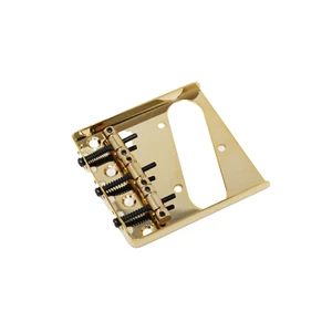 Gold Vintage Fixed Bridge Tailpiece for Tele Guitar - Picture 1 of 1
