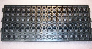 LOT OF (3) MQFP 10x10 CLOSED  INTEGRATED CIRCUIT TRAYS (6x16) 21001-294 3M - Picture 1 of 2