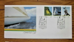 AUSTRALIA AMERICA'S CUP YACHTING 3 STAMPS 1986   SET 4 STAMPS FDC   - Picture 1 of 1