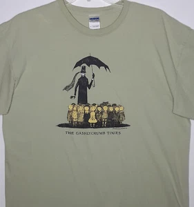 T-shirt The Gashlycrumb Tinies Book taglia XL 1999 Edward Gorey double face - Foto 1 di 8