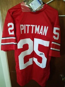 Antonio Pittman Autographed Custom Ohio State Jersey With P S A COA - Picture 1 of 5