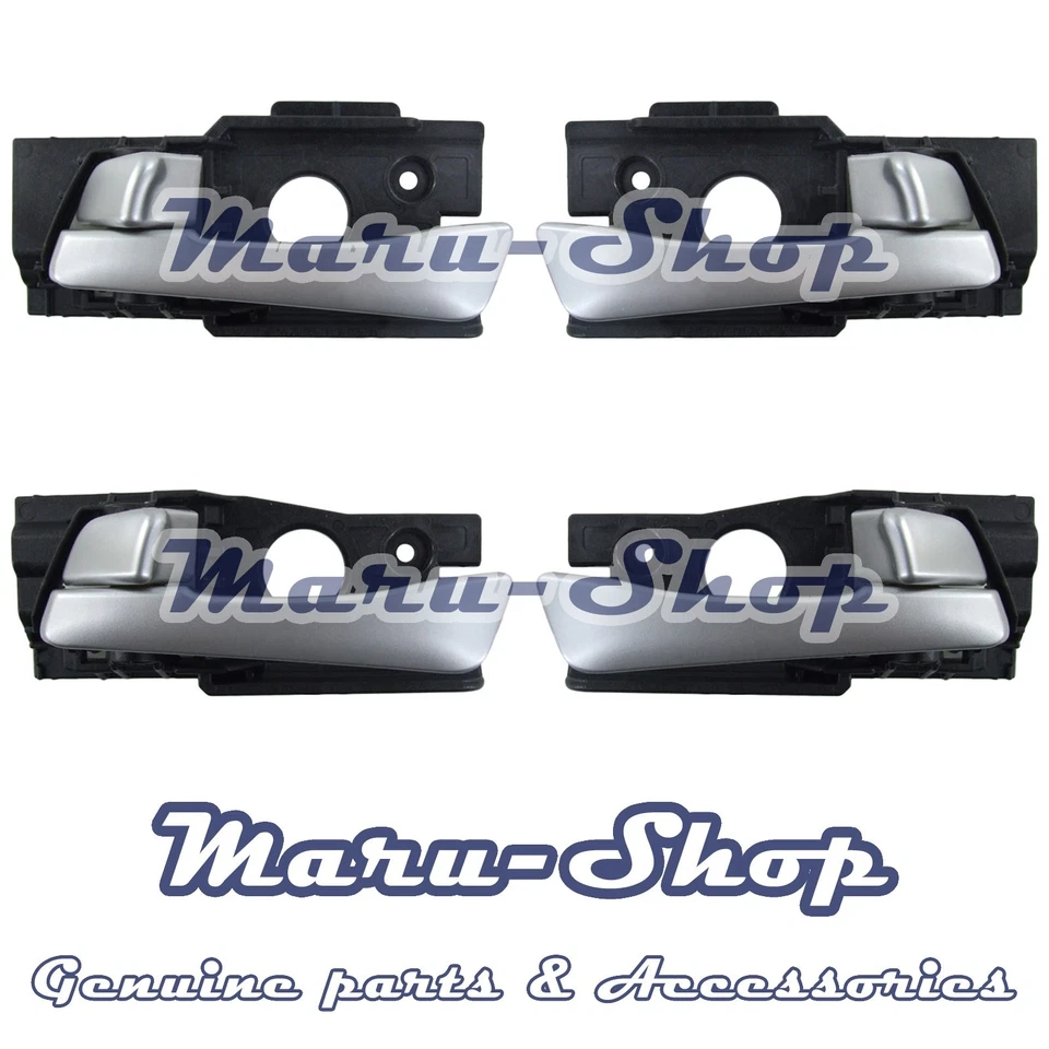 Juego de manijas de puerta interiores plateadas mate (4 piezas) para Hyundai Accent 12~17 Foto 1 de 1