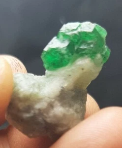 10,5 grms schönes grünes smaragdgrünes Cluster-Exemplar von swat Pakistan - Bild 1 von 17