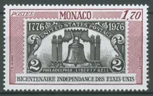 Mónaco 1976 Independencia de Estados Unidos Campana de la Libertad 1223 MNH. - Imagen 1 de 1