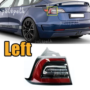 For Tesla Model 3 2017-2021 Left LED OutsideTurn Signal Indicator Brake Lamp 1P - Picture 1 of 6