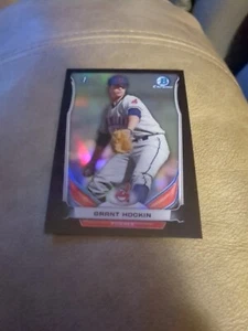 2014 Bowman Chrome Draft Black Refractors #CDP58 Grant Hockin /75 - Picture 1 of 3