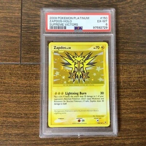 2009 Pokemon Platinum Zapdos 150/147 Holo Foil Secret Rare Supreme Victors PSA 6 - Picture 1 of 8