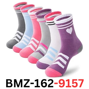ANTSANG Kids Boy Girl Youth Athletic Sport Basketball Crew Cotton Socks 9-14 Yrs - Picture 1 of 5