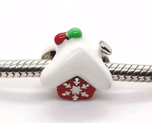 💗Casa de pan de jengibre S925 Dije Pulsera Colgante 💗 - Imagen 1 de 7