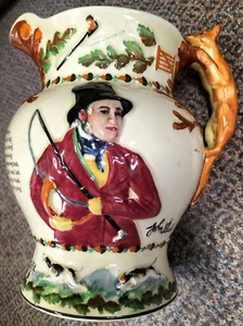Original 1930s Fielding's Crown Devon Pottery Large Musical John Peel Jug - 20cm - Picture 1 of 6