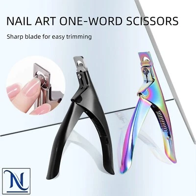  Cortador de punta de uñas postizas de acrílico cortador de uñas borde de salón arte punta recortadora Foto 1 de 4