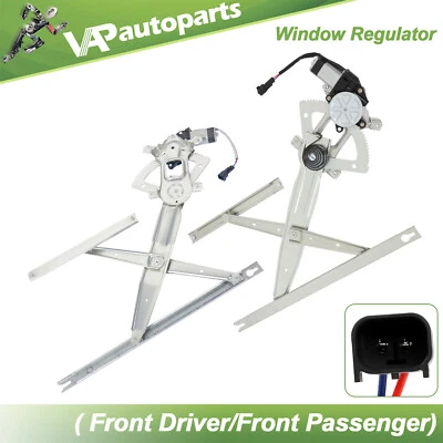 Pair Front For Ford F-250 350 450 550 Super Duty Power Window Regulator w/ Motor - Image 1 of 4