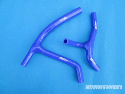 Manguera en Y de radiador de silicona azul para Kawasaki KXF450 KX450F KXF 450 2006 2007 2008 Foto 1 de 4