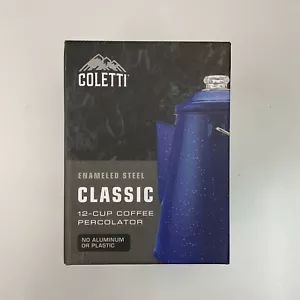 Coletti Classic 12-Cup Percolator Coffee Pot - Modern Camping Kettle - Picture 1 of 7