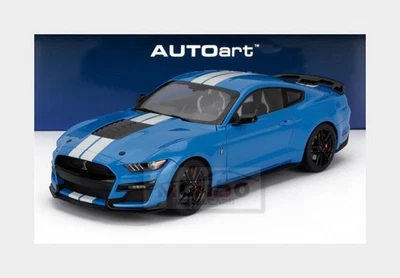 1:18 AUTOART Ford Usa Mustang Shelby Gt500 Coupe 2023 Gribber Blue AA73094 - Photo 1/2