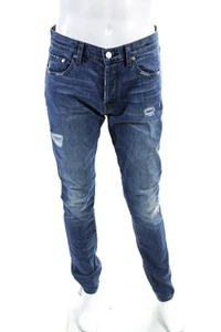 J Brand Mens Cotton Distressed Five Pocket Button Fly Skinny Jeans Blue Size 32 - Bild 1 von 5