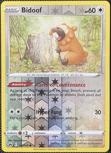 Bidoof 111/159 Crown Zenith Reverse Holo - Pokémon Card - Picture 1 of 2