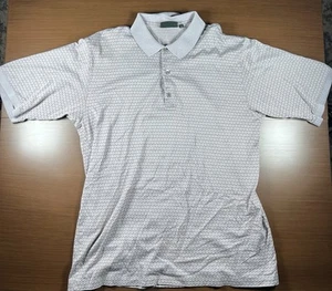 Vintage Bobby Jones Large Purple Geometric Print Polo Golf Short Sleeve Shirt - Picture 1 of 3