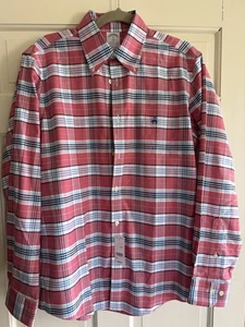 Brooks Brothers Regent Fit Mens Plaid Long Sleeve Button Up Holiday Shirt Size M - Picture 1 of 6