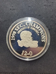 1998 University of Tennessee SEC Champions 1oz .999 Fine Silver Commorative Coin - Bild 1 von 3