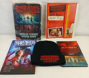 LOT OF 5 PCS BOOKS AND BEANIE STRANGER THINGS FIRST EDITIONS GREAT GIFT - Picture 1 of 12