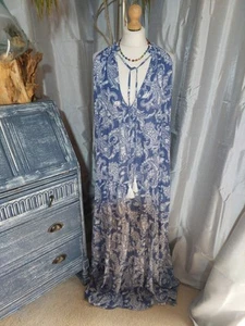 Gorgeous QED Dress Size 16 Blue Summer Classic Wedding Ascot Cruise - Picture 1 of 6