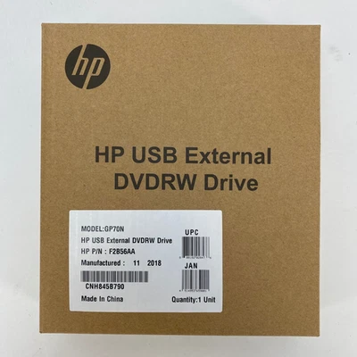 New HP USB External Drive DVDRW External Drive F2B56AA - Image 1 of 4